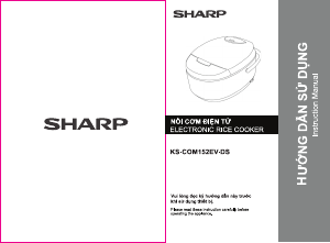 Handleiding Sharp KS-COM152EV-DS Rijstkoker