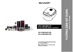 Handleiding Sharp KS-COM194EV-BK Rijstkoker
