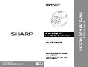 Hướng dẫn sử dụng Sharp KS-COM195HV-WH Nồi cơm điện