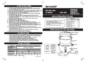 Hướng dẫn sử dụng Sharp KSH-D44V-TQ Nồi cơm điện