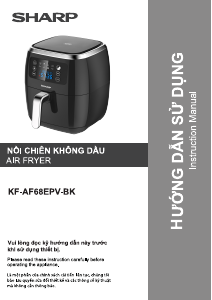 Hướng dẫn sử dụng Sharp KF-AF68EPV-BK Nồi chiên không dầu