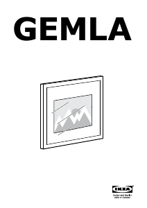 Návod IKEA GEMLA (30x40) Obrazový rám