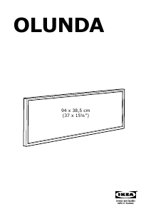 Instrukcja IKEA OLUNDA (94x38.5) Ramka