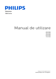 Manual Philips 50PUS7800 Televizor LED