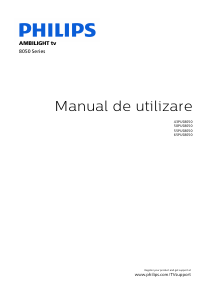 Manual Philips 50PUS8050 Ambilight Televizor LED