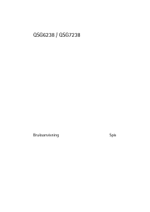 Bruksanvisning Husqvarna-Electrolux QSG7238 Spis