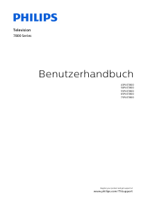 Bedienungsanleitung Philips 55PUS7800 LED fernseher