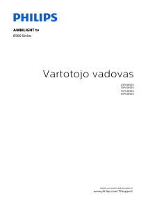 Vadovas Philips 55PUS8500 LED televizorius