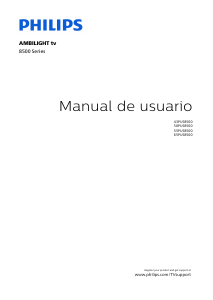 Manual de uso Philips 55PUS8500 Televisor de LED