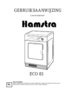 Handleiding Hamstra ECO 83 Wasdroger