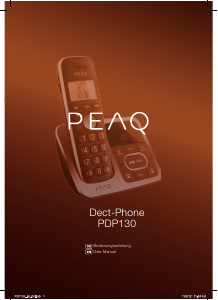 Bedienungsanleitung PEAQ PDP130 Schnurlose telefon