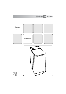 Bruksanvisning ElektroHelios TT1055 Tvättmaskin