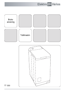 Bruksanvisning ElektroHelios TT1200 Tvättmaskin