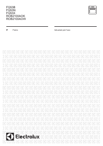 Manuale Electrolux FQ53N Forno