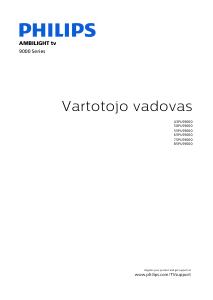 Vadovas Philips 85PUS9000 Ambilight LED televizorius