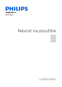 Návod Philips 85PUS9010 Ambilight LED televízor