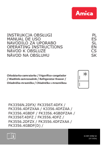 Instrukcja Amica FK3356N.2DFX Lodówko-zamrażarka