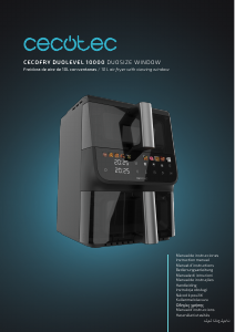 كتيب Cecotec Cecofry DuoLevel 10000 DuoSize Window مقلاة عميقة