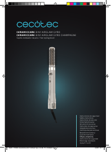 Bedienungsanleitung Cecotec CeramicCare 8in1 AirGlam Gyro Champagne Lockenstab