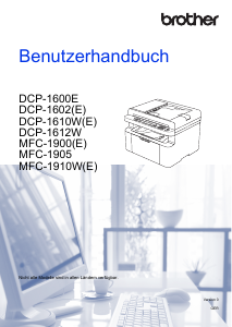 Bedienungsanleitung Brother MFC-1910WE Multifunktionsdrucker