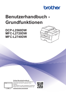 Bedienungsanleitung Brother MFC-L2720DW Multifunktionsdrucker
