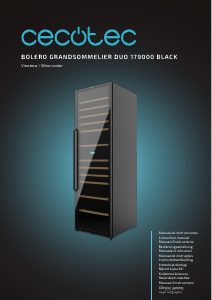 Bedienungsanleitung Cecotec Bolero GrandSommelier Duo 176000 Black Weinklimaschrank