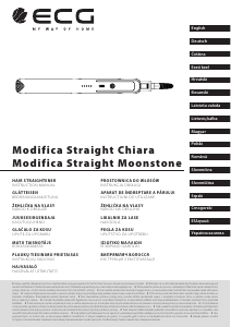 Посібник ECG Modifica Straight Moonstone Прилад для укладання волосся