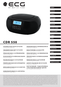 Instrukcja ECG CDR 550 Zestaw stereo