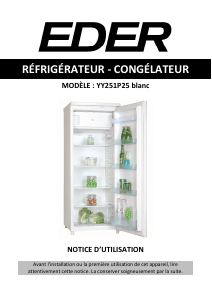 Mode d’emploi Eder YY251P25 Réfrigérateur