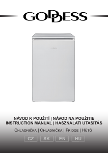 Manuál Goddess RSE084GW8SE Lednice