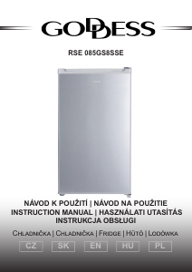 Bruksanvisning Goddess RSE085GS8SSE Kylskåp