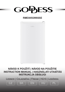 Instrukcja Goddess RME085GW8SSE Lodówka
