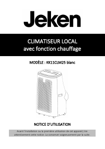 Mode d’emploi Jeken KK11CLM25 Climatiseur