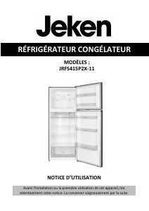 Mode d’emploi Jeken JRFS415P2X-11 Réfrigérateur combiné