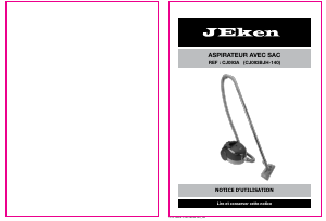 Mode d’emploi Jeken CJ093BJH-140 Aspirateur