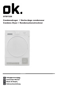 Handleiding OK OTD 7226 Wasdroger