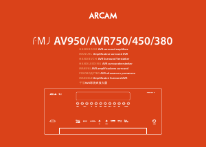 Bedienungsanleitung Arcam AVR380 Receiver