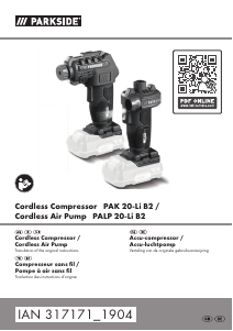 Bruksanvisning Parkside IAN 317171 Kompressor