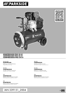 Bruksanvisning Parkside IAN 339151 Kompressor
