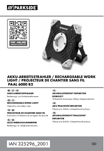 Instrukcja Parkside IAN 325296 Lampa
