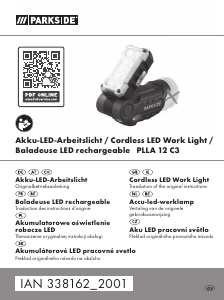 Instrukcja Parkside IAN 338162 Lampa