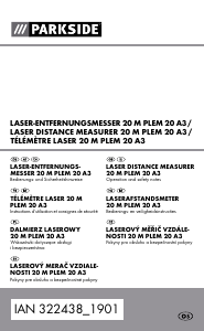 Manuál Parkside IAN 322438 Laserový dálkoměr