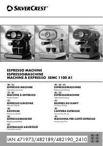 Manual de uso SilverCrest IAN 482190 Máquina de café espresso