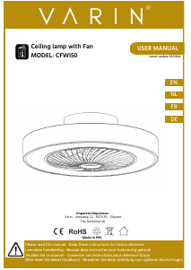 Mode d’emploi Varin CFWI50 Ventilateur de plafond