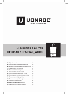 Használati útmutató Vonroc HF501AC Párásító