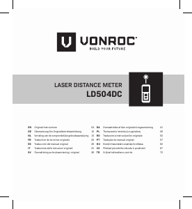 Kullanım kılavuzu Vonroc LD504DC Lazer mesafe ölçer