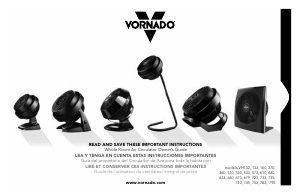 Manual Vornado VH633 Fan