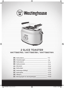 Руководство Westinghouse WKTTB857RD Тостер