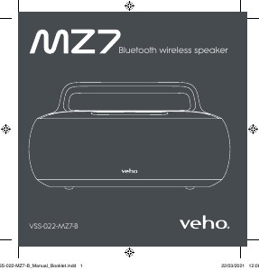 Handleiding Veho VSS-022-MZ7-B Luidspreker
