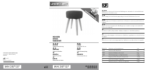 Instrukcja Livarno IAN 287127 Stołek